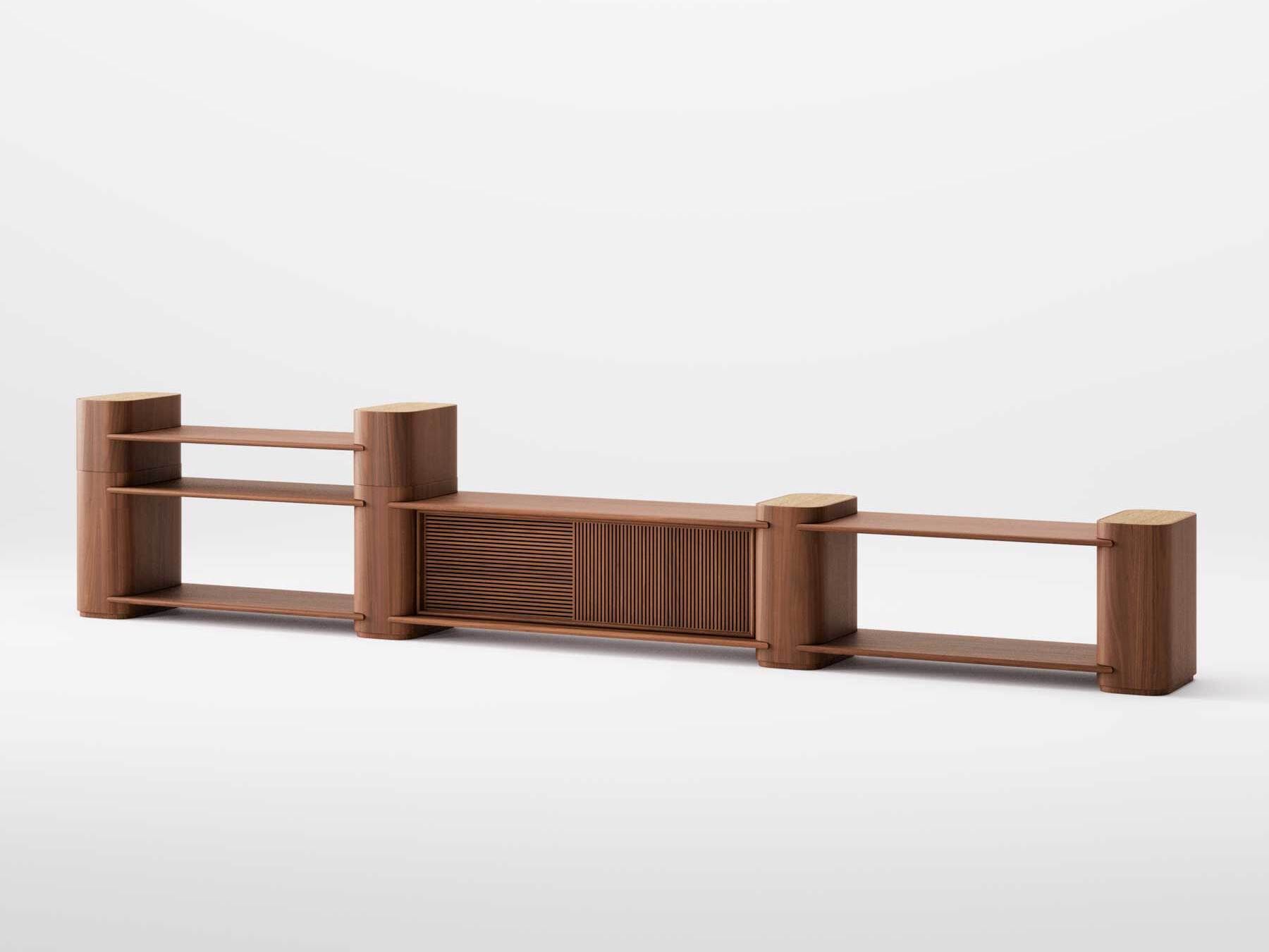 Секционная деревянная двухсторонняя решетка Wewood Path ARCH-00130012