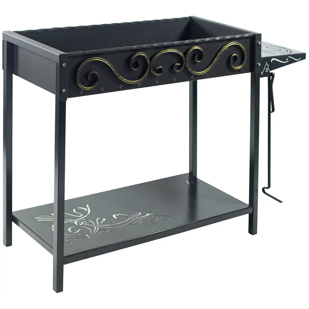 Мангал Дачный сезон Садко С-80 112x36x80 см сталь черный Santreyd STLM-2060966 - Вид №3