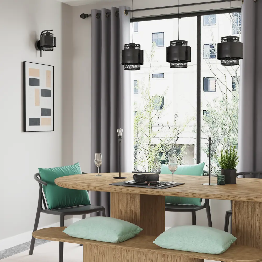 Основание для лампы Inspire Ceres 1 лампа E14 130 см цвет черный STLM-2156478 - Вид №3