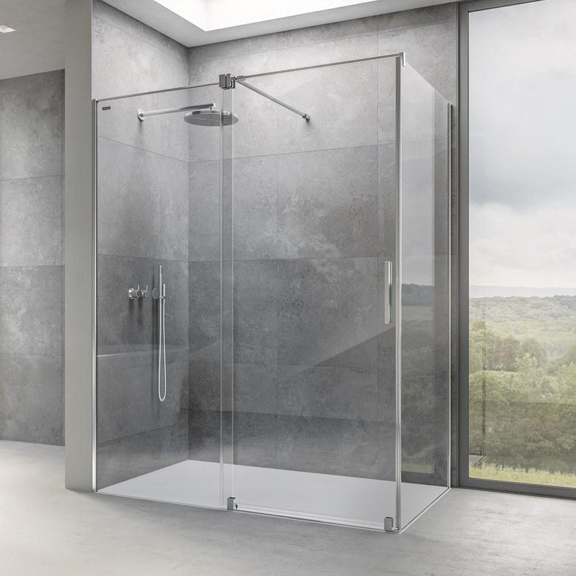 DUSCHOLUX Стеклянная душевая кабина на заказ с дождевиком sun-id-1423306 - Вид №2