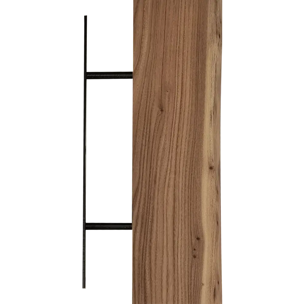 Полка прямая массив карагача 40 см с крючками Santreyd Куарагача STLM-2211029