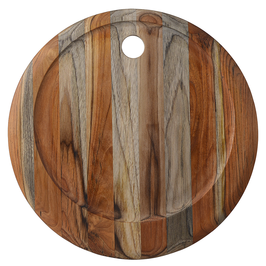 TH908 Набор из 3 круглых сервировочных досок specialty 38 см TEAKHAUS  - Вид №4