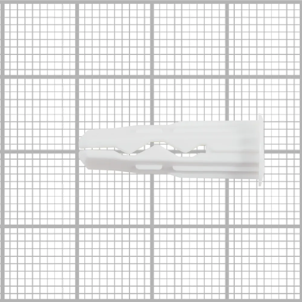 Дюбель для всех типов стен Plug 6x25 мм нейлон цвет белый 60 шт ЕВРОПАРТНЕР STLM-2152036 - Вид №2