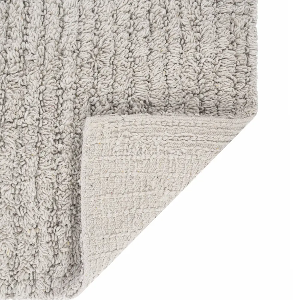 Коврик для туалета Willow Gray 45x45 см хлопок цвет серый LEMER STLM-2044212 - Вид №1