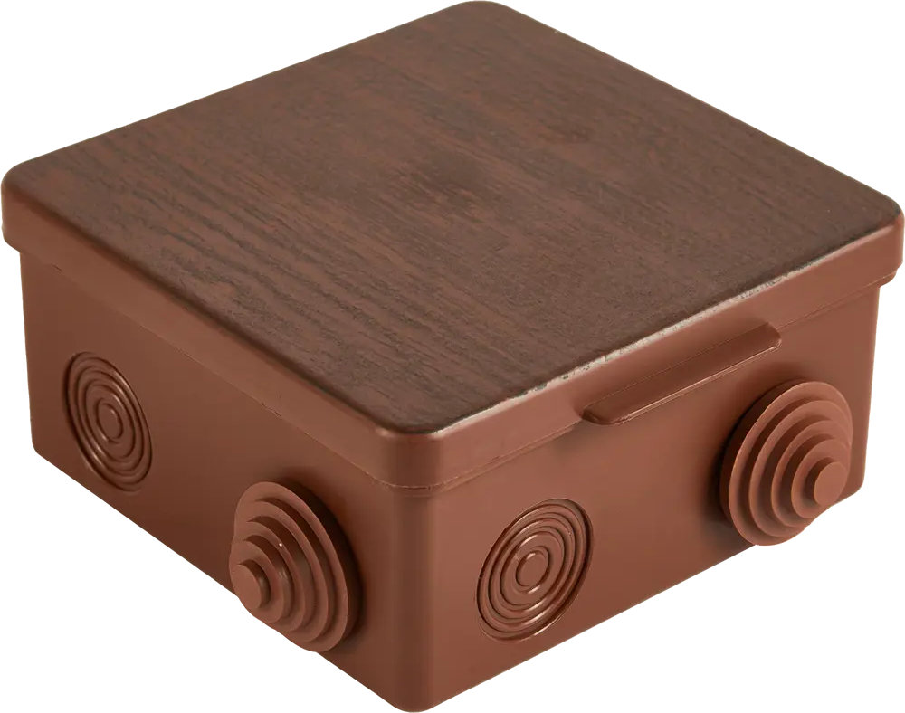 Распределительная коробка TDM открытого типа 100×100×55 мм венге 88582215