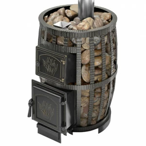 Банная печь Везувий Легенда Русский пар Ковка 24 (271) с закрытой каменкой б/в