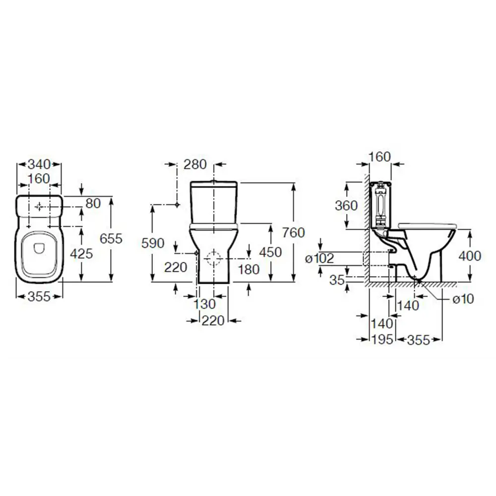 Чаша унитаза напольного Roca Debba STLM-2055061 - Вид №8