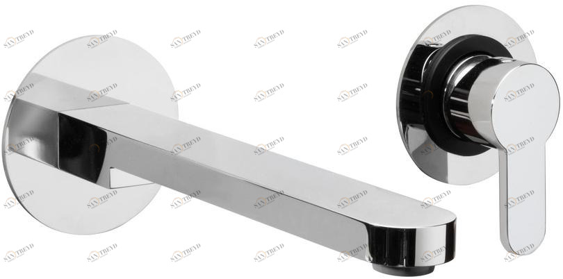 GEDA Смеситель для умывальника настенный на 2 отверстия Mik Santreyd sun-id-1511193