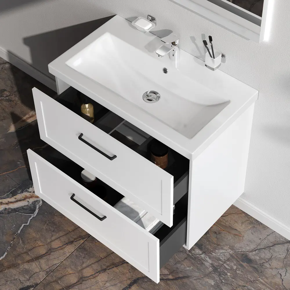 Комплект фасадов для тумбы AM.PM Force M9FFFM0802WM 33x76.5 см МДФ цвет белый 2 шт STLM-2099186 - Вид №2