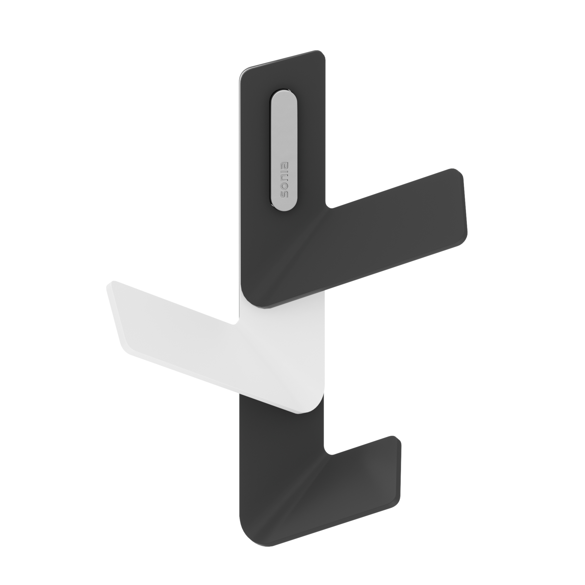 188499 Тройной крючок 21 см цвет Черный/Белый Sonia FLAMA Испания