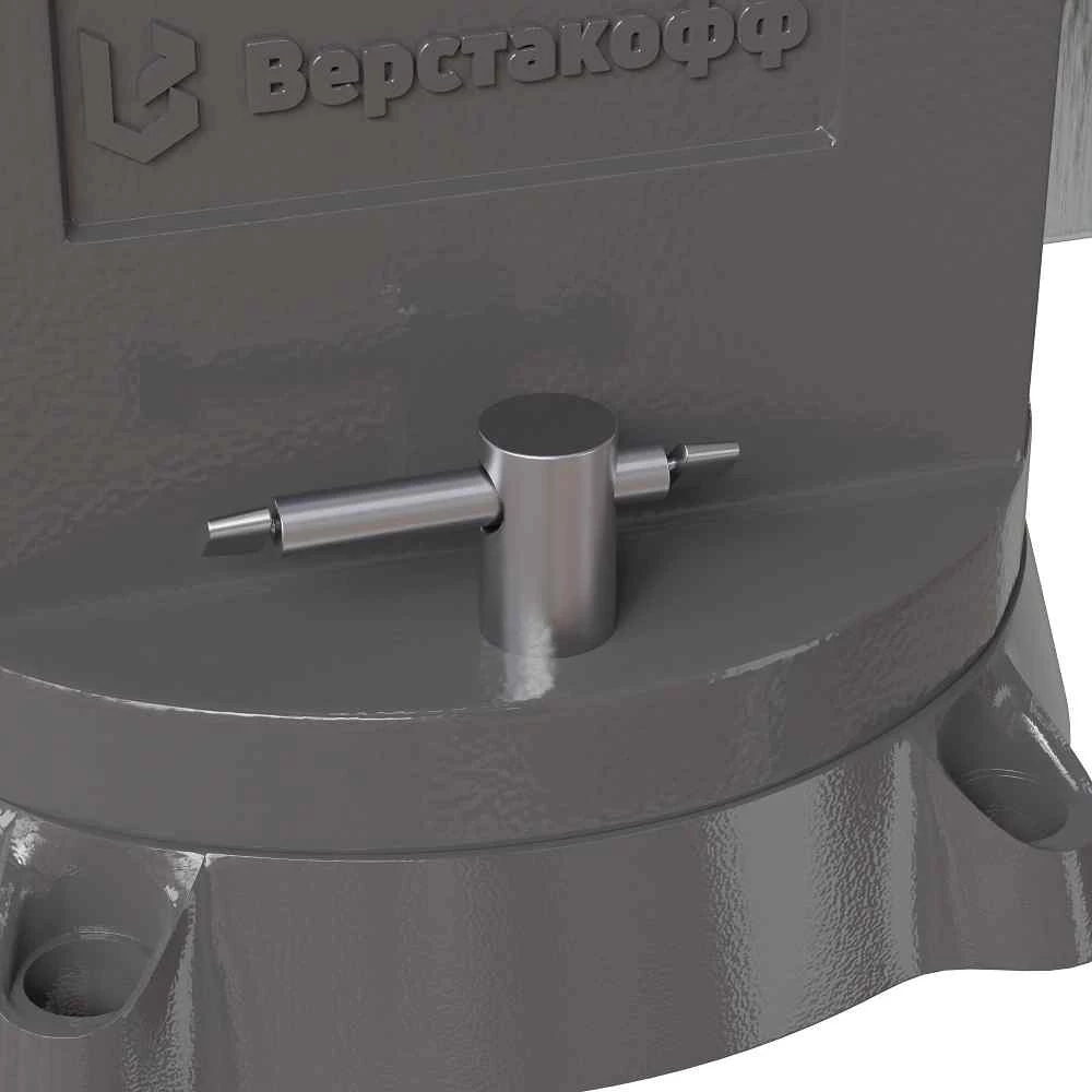 Тиски чугунные поворотные с наковальней Верстакофф S 100 BV-100 - Вид №3