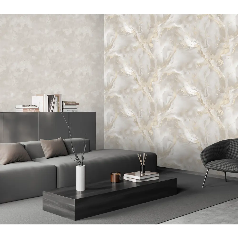 Victoria Stenova Odyssey - флизелиновые обои бежевые для элегантного интерьера 89374708 STLM-0812837 - Вид №4