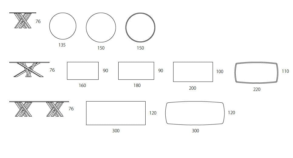Фиксированный стол с оргстеклом и хрустальной столешницей RIFLESSI Shangai ARCH-00125997 - Вид №3