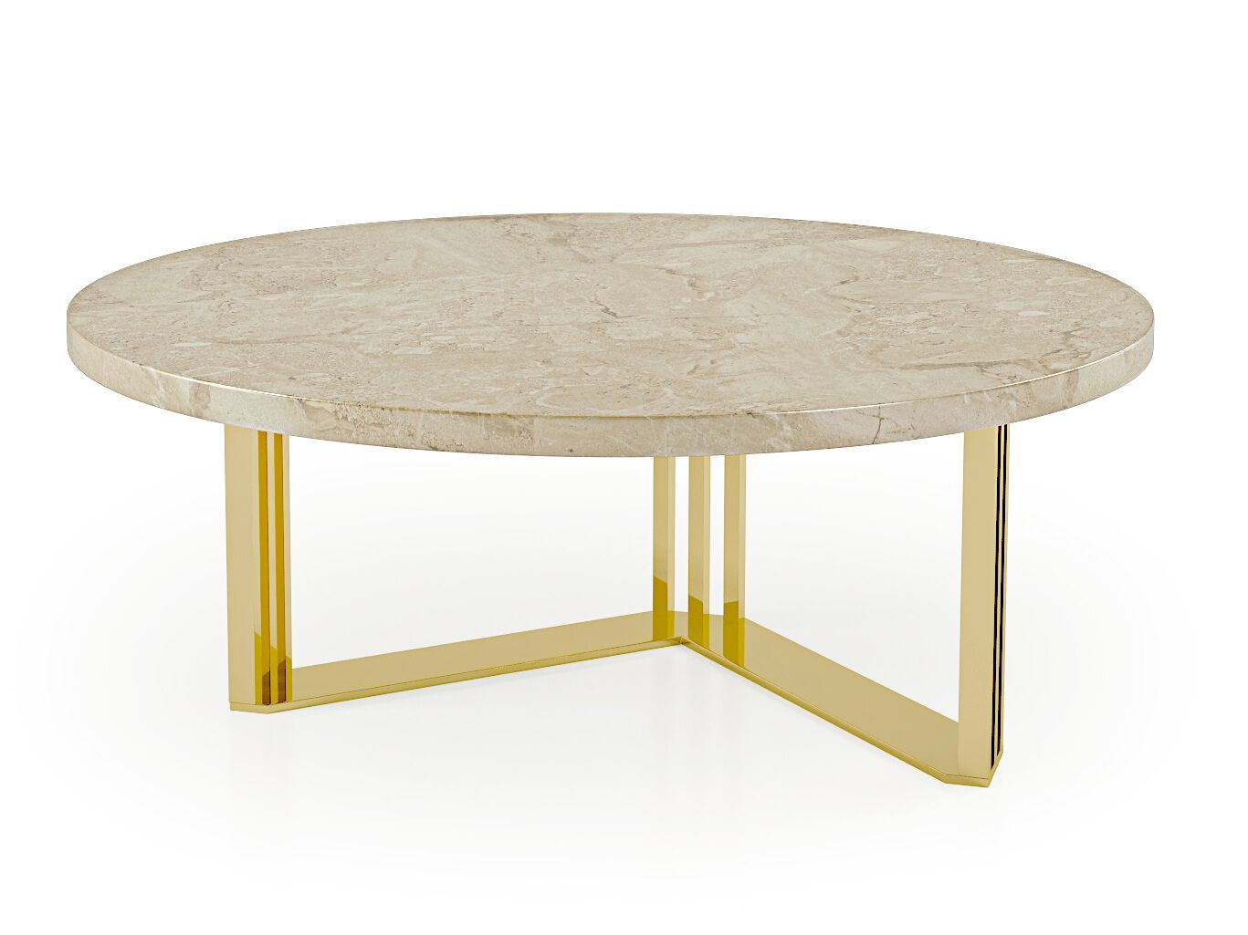 Мраморный круглый низкий журнальный столик Bizzotto Italia Symphony-Infinity ARCH-00070207 - Вид №5