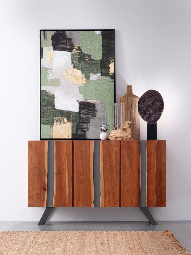 Шкаф из акации с распашными дверями BIZZOTTO Aron ARCH-00122501 - Вид №2