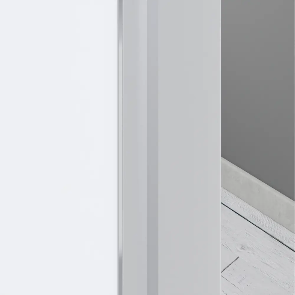 Дверь межкомнатная глухая без замка и петель в комплекте Invisible 70x200 см обратное открывание правое цвет белый 89367204 STLM-2140693 VFD  - Вид №3