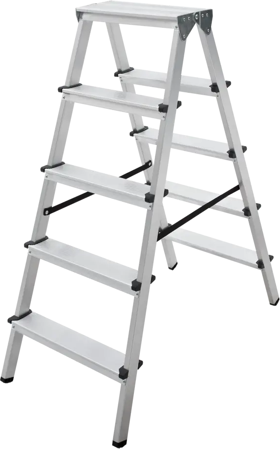 Стремянка Новая Высота Kroft 1120 - 5-ступенчатая алюминиевая лестница 82695041