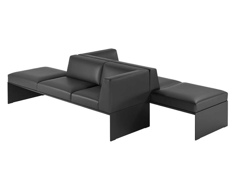 Кожаная скамья со спинкой Brunner banc ARCH-00074440