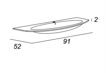 Мебель для ванной CEZARES EDEN 91 Rovere Tabacco - Вид №6