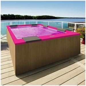 Бассейн Gruppo Treesse Muse Plus-V212I-PL-R прямоугольный встроенный розовый