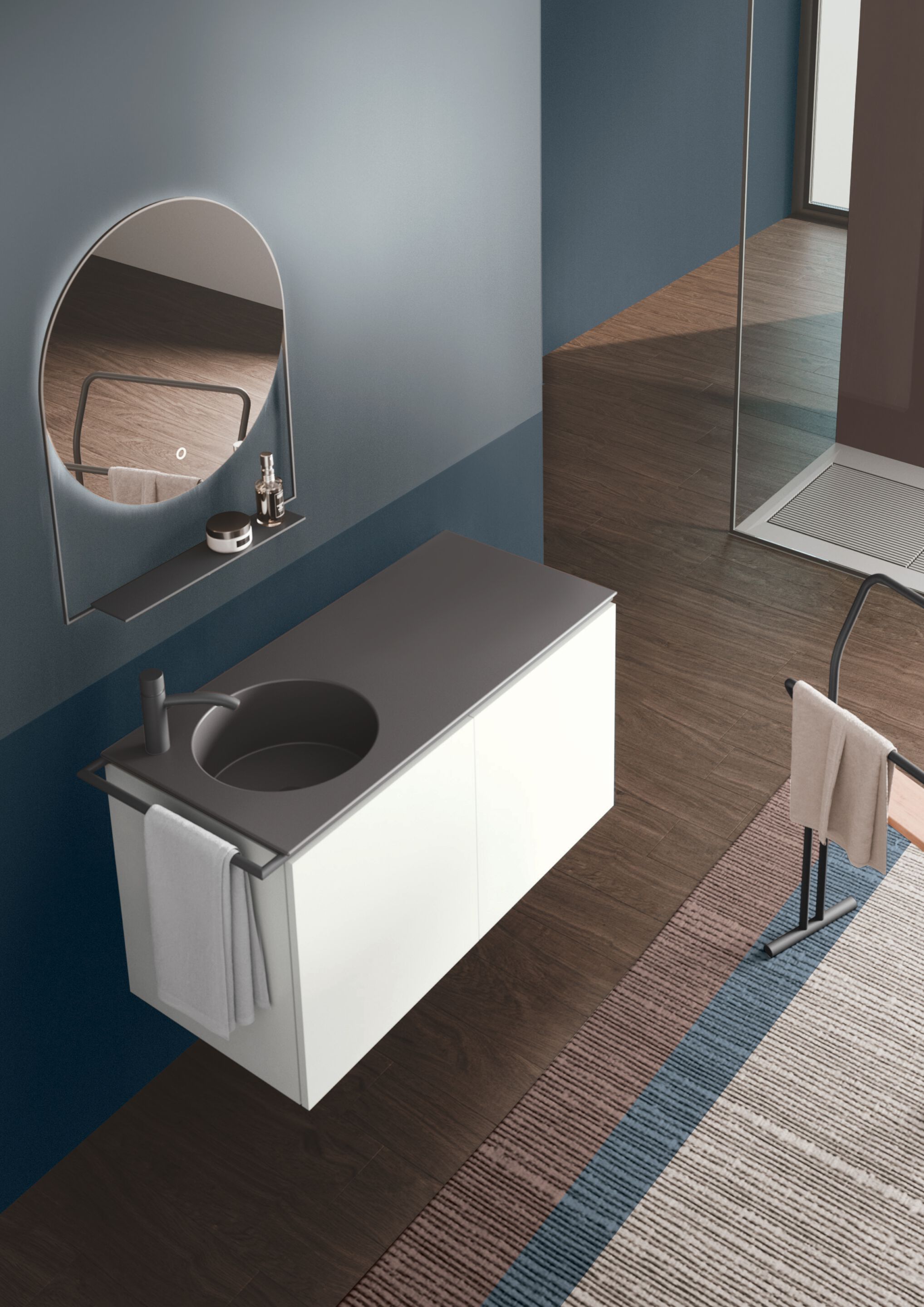 Керамическая круглая раковина с столешницей COLAVENE 20.20 Skyland ARCH-00076825 - Вид №9