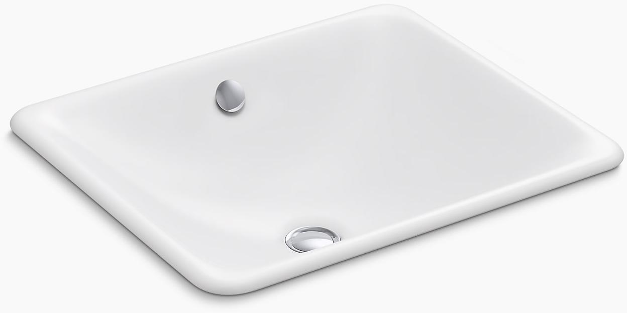 KOHLER Iron Plains Встраиваемая / устанавливаемая под столешницу раковина для ванной комнаты K-5400-96  - Вид №3