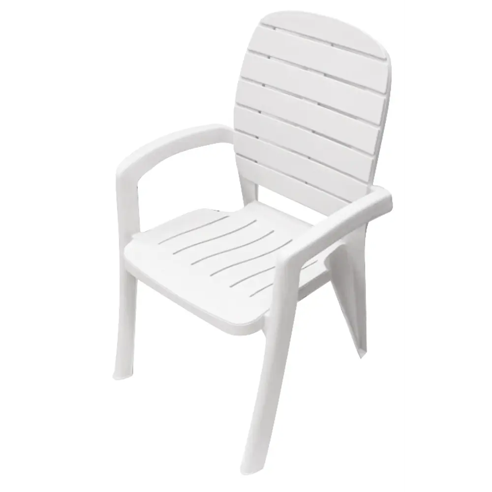 Кресло садовое Элластик-Пласт Прованс 600x580x915 мм пластик белый STLM-2059930