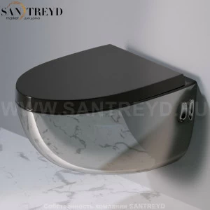 S511253 Подвесной унитаз настенный Хромированный A. e T. Italia OVAL Италия