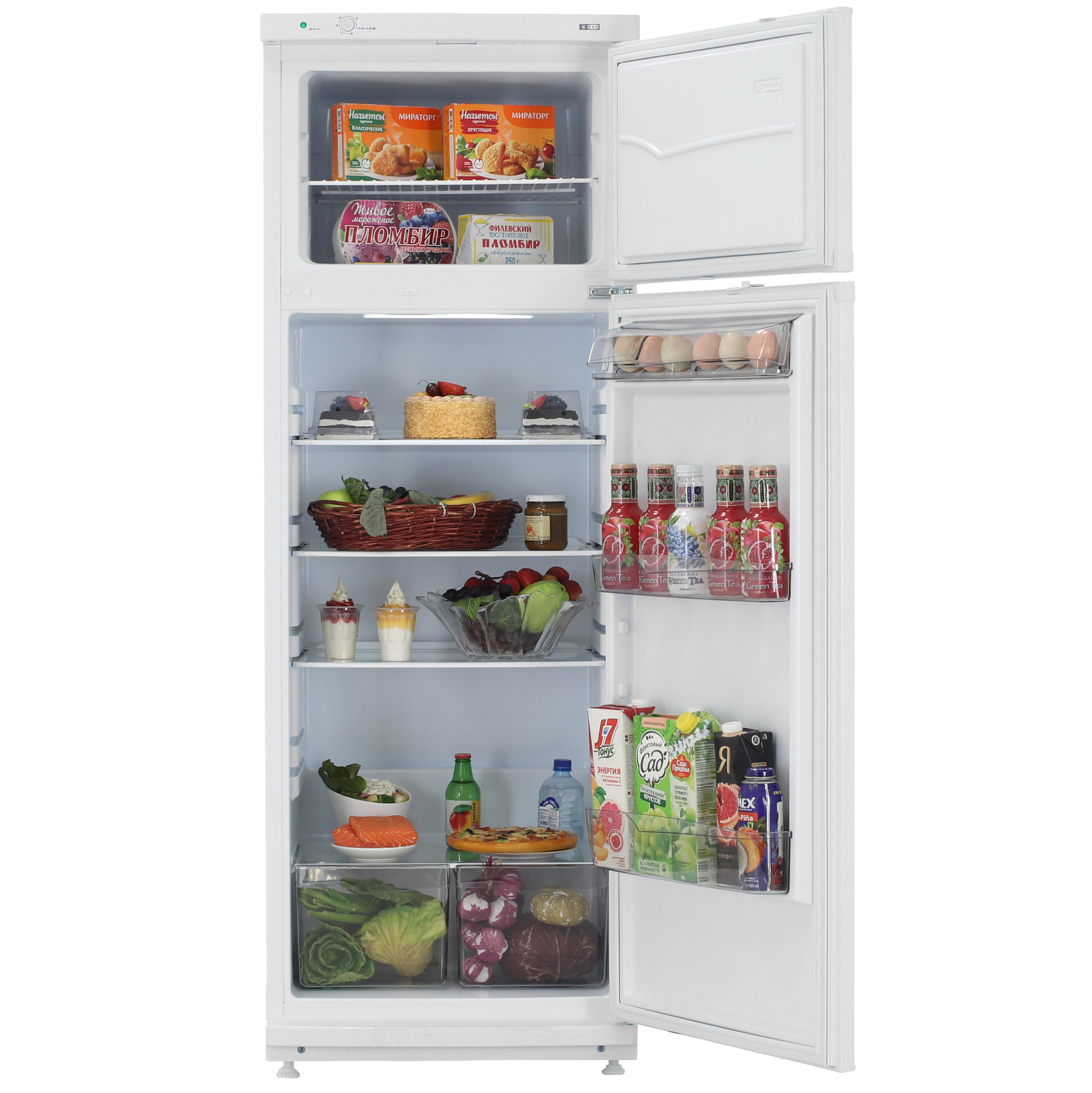 9163260 Холодильник с морозильником   Pozis Мир-ДХ-120 белый STDN-0051756 - Вид №5