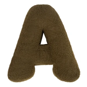 Декоративная подушка Буква А 20×40 см зелёная 89428273