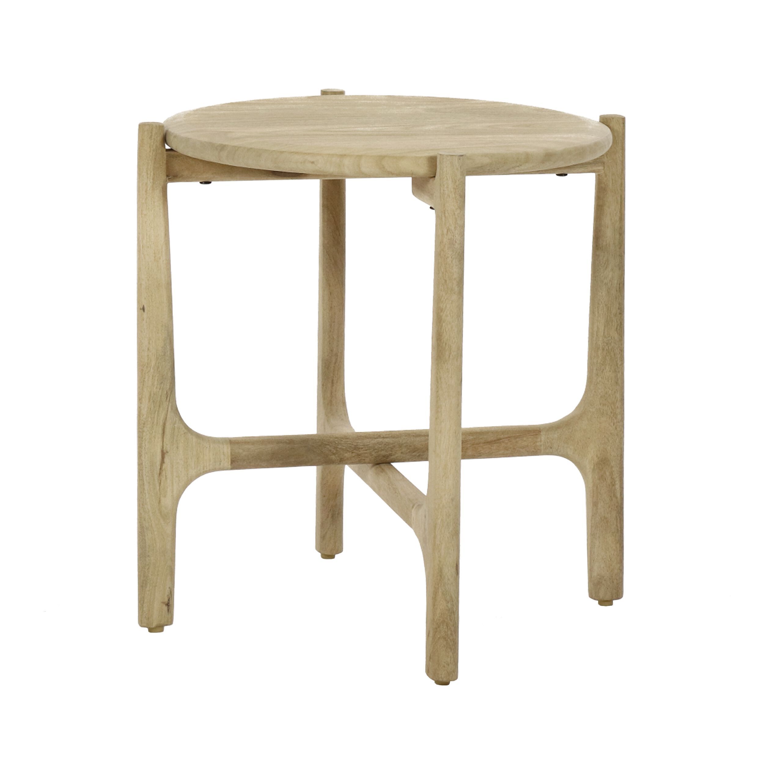 Круглый журнальный столик из манго POMAX CABANE ARCH-00072020 - Вид №1