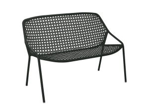 Алюминиевая садовая скамейка со спинкой