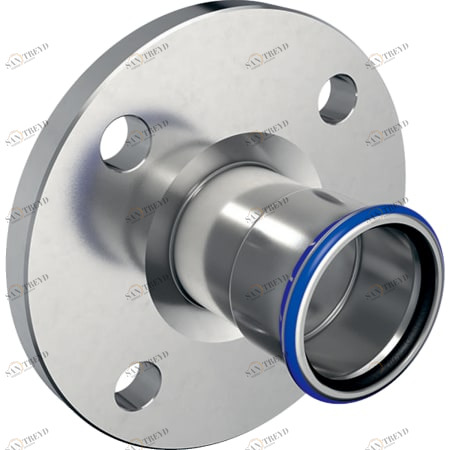 GEBERIT 33735 Фланец Geberit Mapress из нержавеющей стали, PN 10/16, с прессовым соединением 