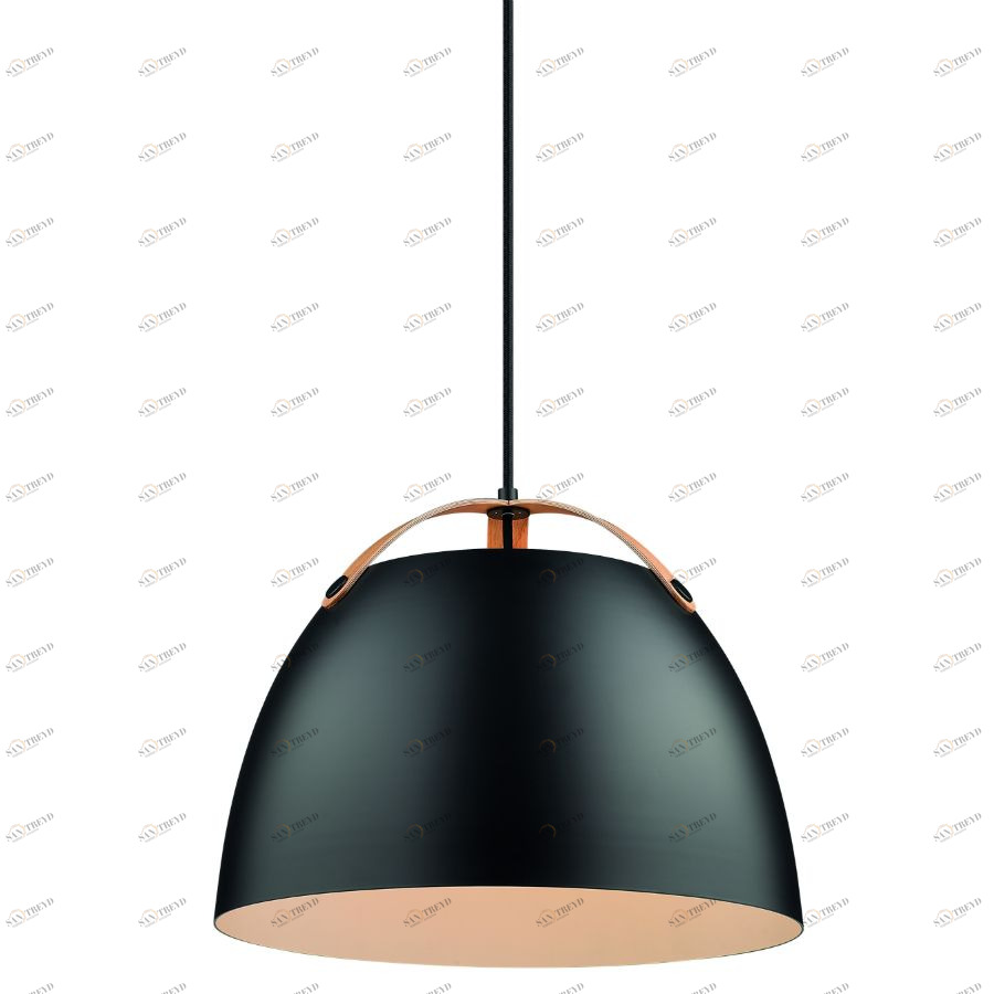 Светильник подвесной Oslo, Ø40, черный/дуб Halo Design 734887