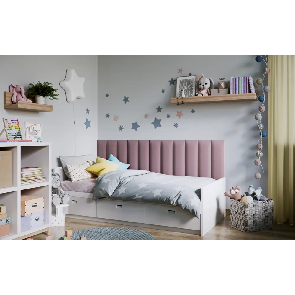 Панель тканевая Vilo 150x600 мм цвет пудровый Santreyd STLM-2015155 - Вид №1