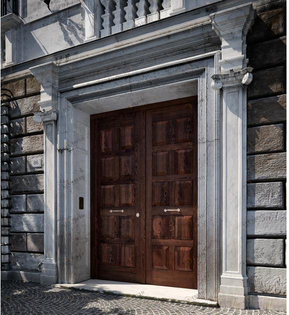 GAROFOLI Бронированная входная дверь каштанового цвета sun-id-1488014