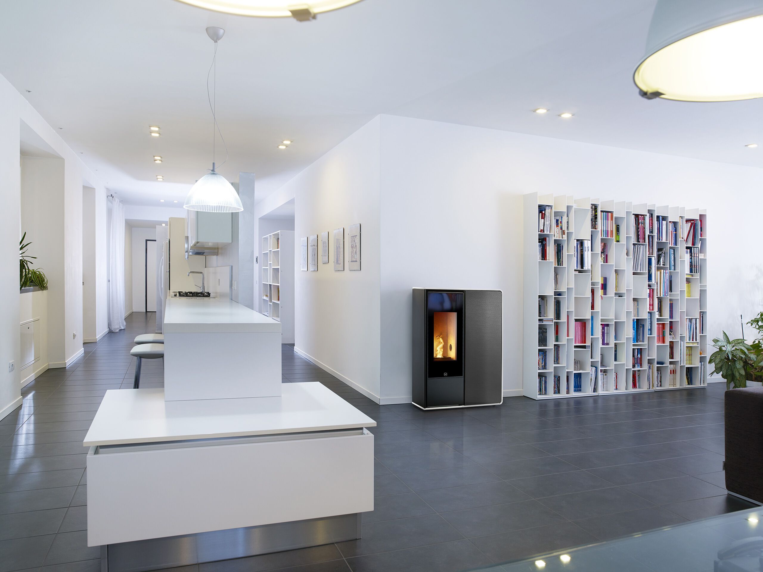 Центральная пеллетная печь с Wi-Fi класса A+ Jolly Mec воздушные системы ARCH-00083875 - Вид №1