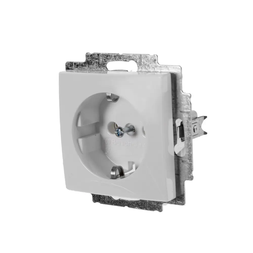 Розетка ABB Basic55 с заземлением цвет белый Basic 55 STLM-2137388