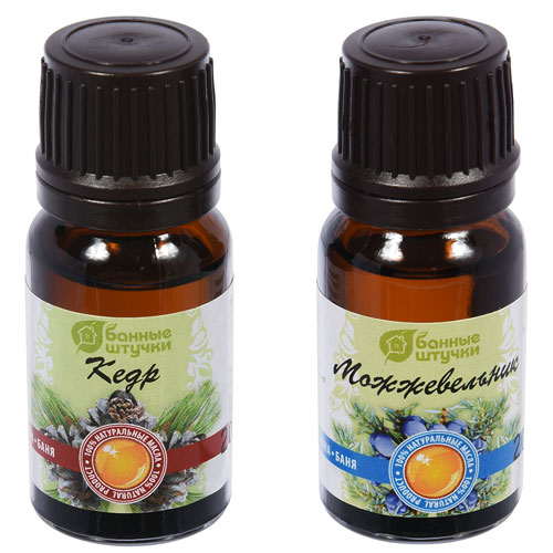 Банные штучки Набор масел из 2-х флаконов (Кедр+можжевельник) 5276 - Вид №1