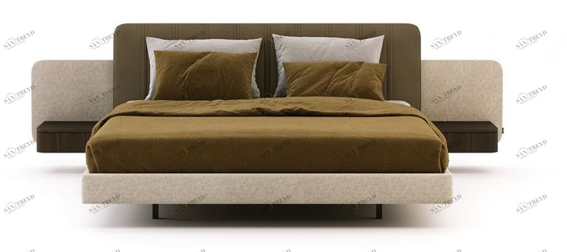 Domkapa Двуспальная кровать со встроенными прикроватными тумбочками sun-id-1473376