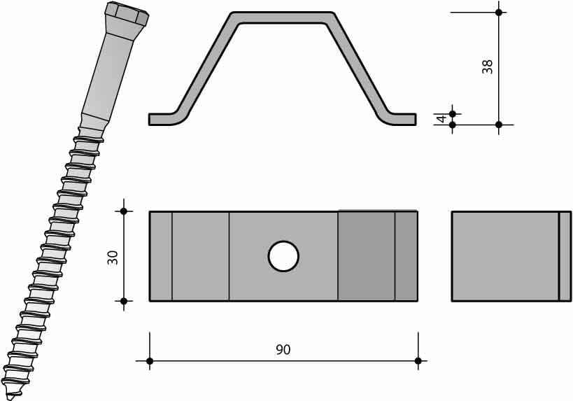 Разъем для перекрытия TECNARIA OMEGA ARCH-00024411 - Вид №2