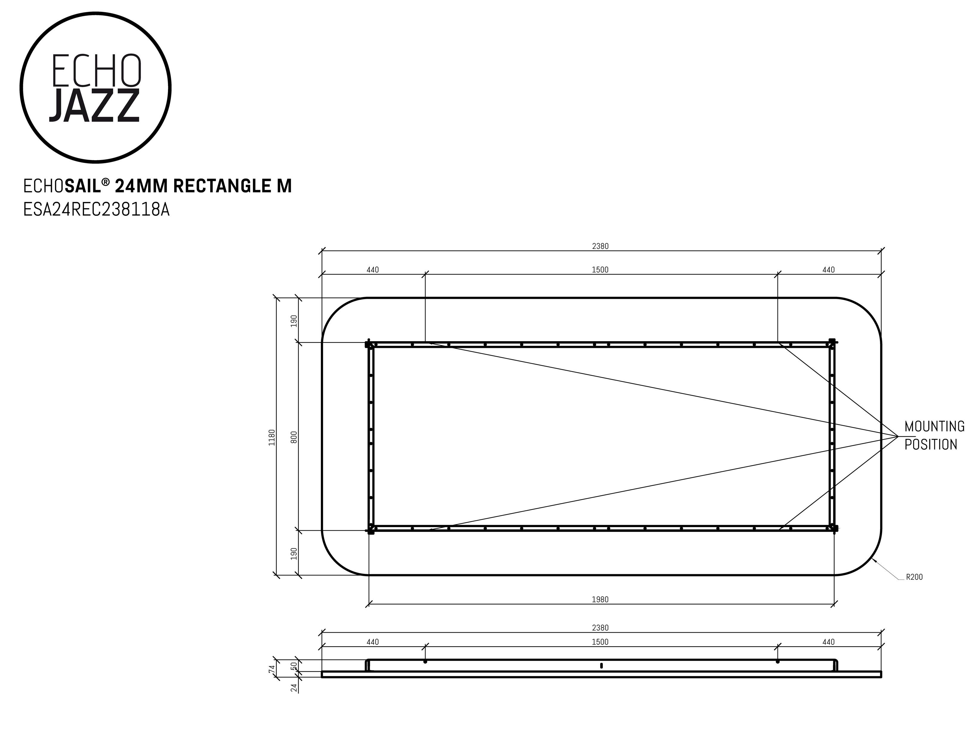 Акустическая подвесная панель из ПЭТ ECHOJAZZ ECHOSAIL® ARCH-00062331 - Вид №15