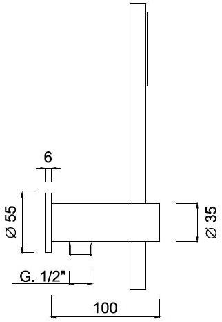 Rubinetteria Giulini Комплект двойной инкассо Surf F1544 - Вид №1