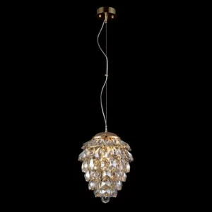 Подвесной светильник Crystal Lux Charme SP2+2 LED Gold/Amber CRYSTAL LUX CHARME 071396 Оранжевый