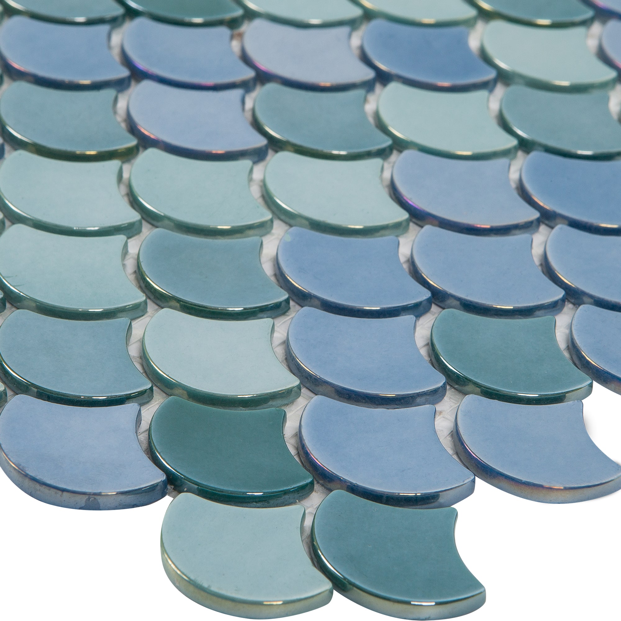 81956632 Мозаика стеклянная 31.7x30.7 см цвет зелёный SOUL Santreyd - Вид №1