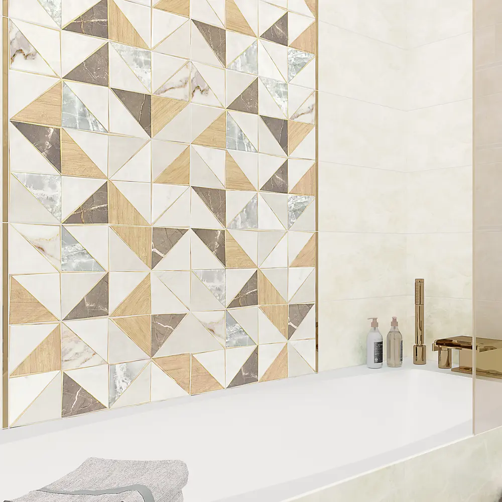 Плитка Triangle Mix 24.9x50 см 1.37 м², цвет бежевый Santreyd STLM-2054583 - Вид №4