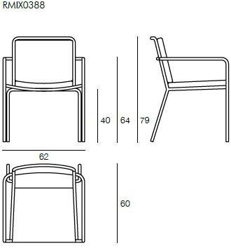 Il Giardino di Legno Штабелируемое садовое кресло из веревки Remix Rmix0388 - Вид №1