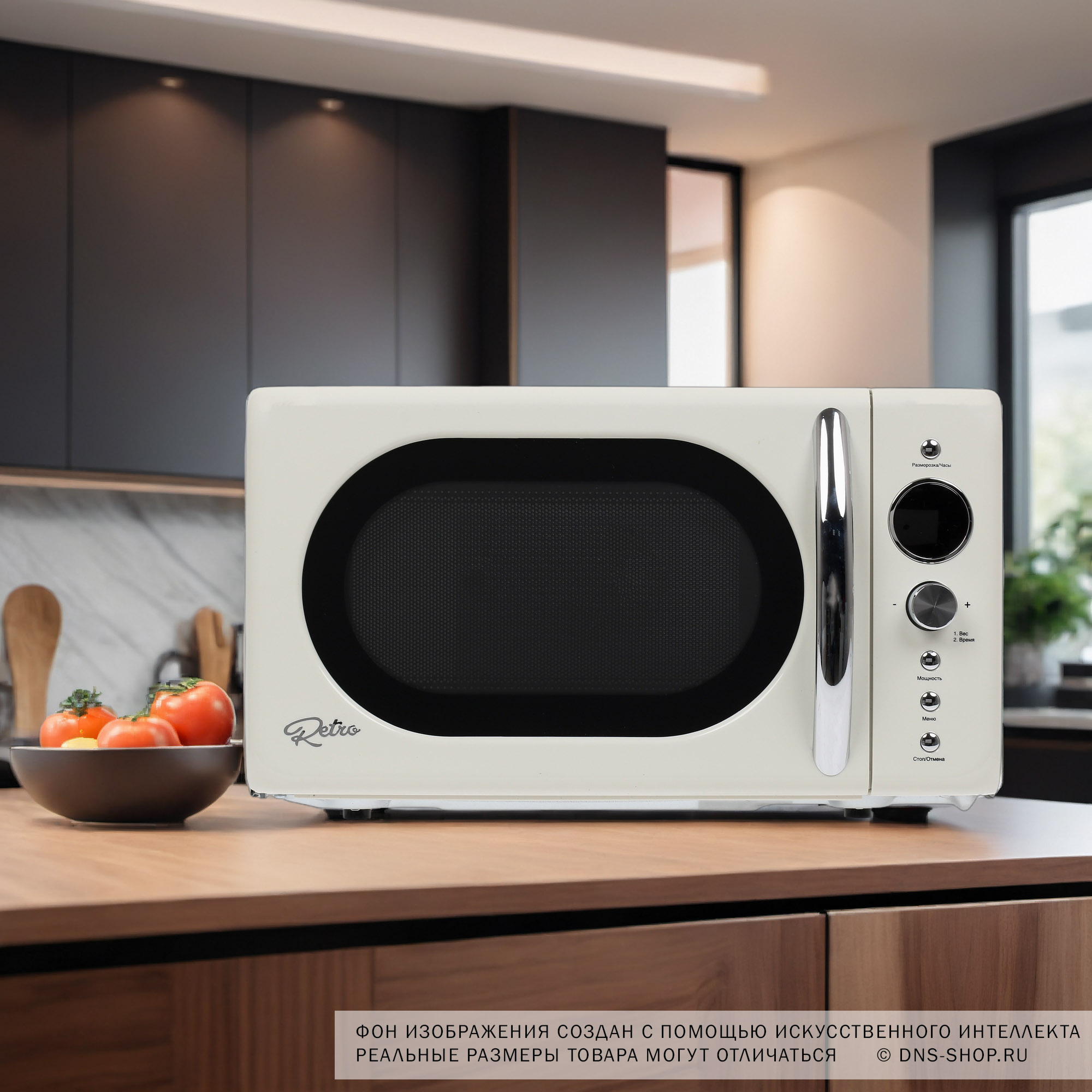 1297838 Микроволновая печь DEXP EC-70 бежевый STDN-0082039 - Вид №8