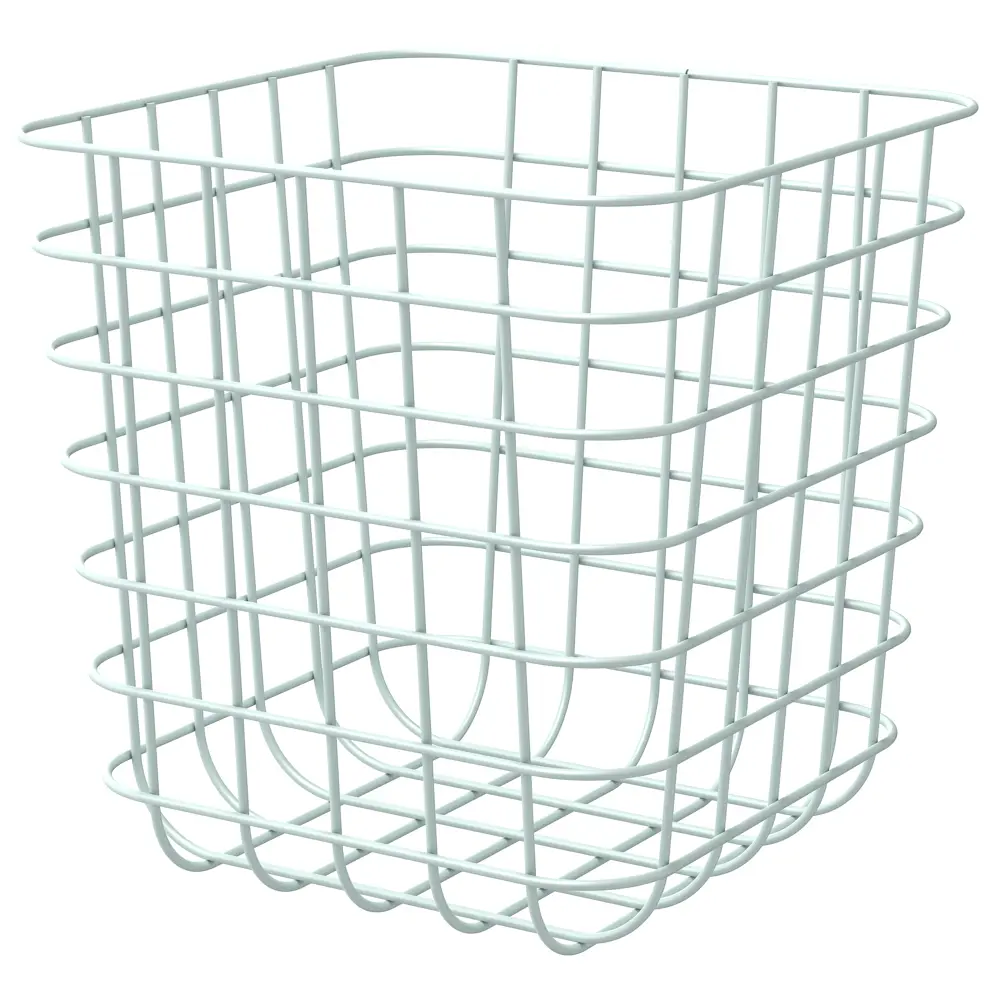 Корзина Spaceo KUB Laguna 31x31x31 cм металл, цвет сизый STLM-2196736