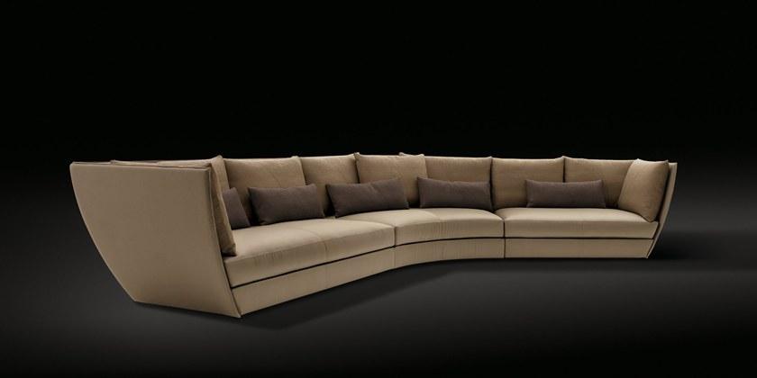 Giorgetti Изогнутый модульный диван из ткани sun-id-1447108 - Вид №3